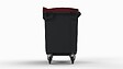 SULO - Bac poubelle roulant SULO de 660 litres cuve grise couvercle bordeaux - vignette