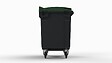 SULO - Conteneur à déchets 660L - PEHD - gris couvercle vert - vignette
