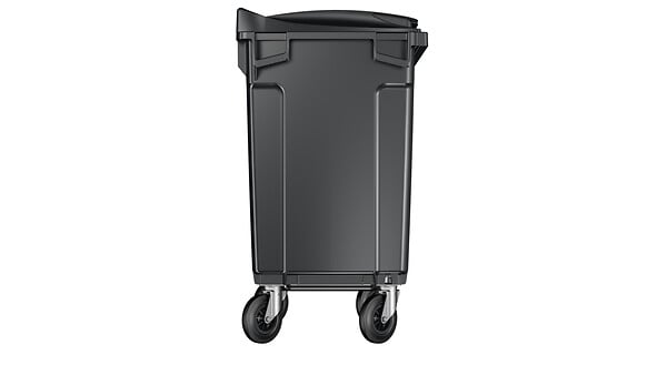 SULO - Bac poubelle roulant SULO de 770 litres cuve grise couvercle gris - large