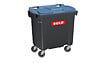 SULO - Bac poubelle roulant SULO de 770 litres cuve grise couvercle bleu - vignette