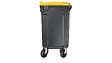 SULO - Bac poubelle roulant SULO de 770 litres cuve grise couvercle jaune - vignette