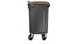 SULO - Bac poubelle roulant SULO de 770 litres cuve grise couvercle marron - vignette