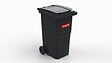 SULO - Bac poubelle roulant SULO de 240 litres cuve grise couvercle gris - vignette