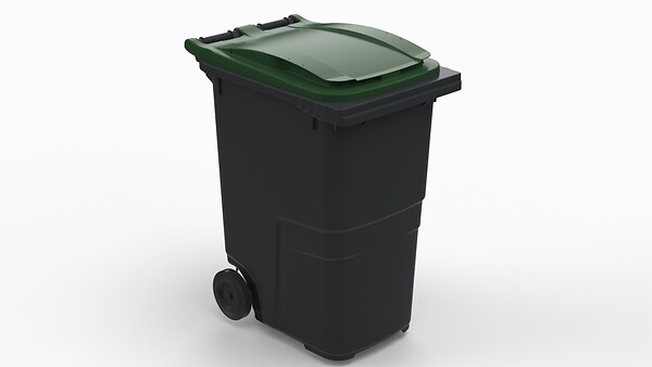 SULO - Poubelle roulante 360L - PEHD recyclé - Gris - large