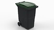 SULO - Poubelle roulante 360L - PEHD recyclé - Gris - vignette