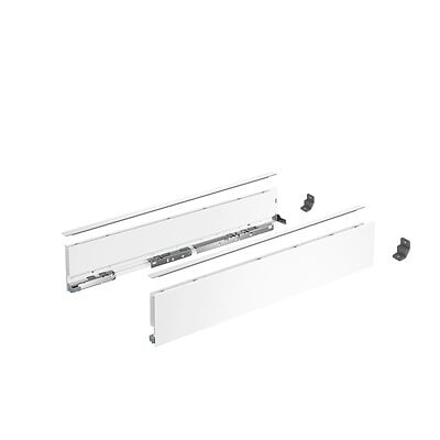 HETTICH - Profilé latéral de tiroir AvanTech YOU, H101mm x L350mm, blanc, gauche et droite - HETTICH - 9353385 - large