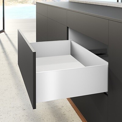 HETTICH - Profilé latéral de tiroir AvanTech YOU, hauteur 187 mm x NL 400 mm, Blanc, gauche et droite - HETTICH - 9353404 - large