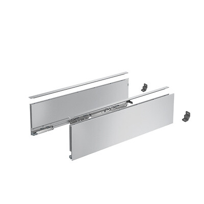 HETTICH - Profilé latéral de tiroir AvanTech YOU, hauteur 139 mm x NL 400 mm, Argent , gauche et droite - HETTICH - 9353347 - large
