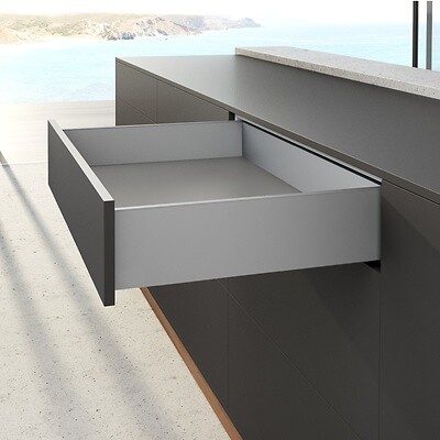 HETTICH - Profilé latéral de tiroir AvanTech YOU, hauteur 139 mm x NL 400 mm, Argent , gauche et droite - HETTICH - 9353347 - large