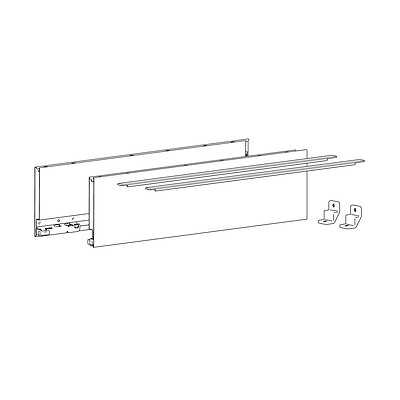 HETTICH - Profilé latéral de tiroir AvanTech YOU, hauteur 139 mm x NL 550 mm, Blanc, gauche et droite - HETTICH - 9353398 - large