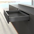 HETTICH - Profilé latéral de tiroir AvanTech YOU, H101mm x L350mm, anthracite, gauche et droite - HETTICH - 9353423 - vignette