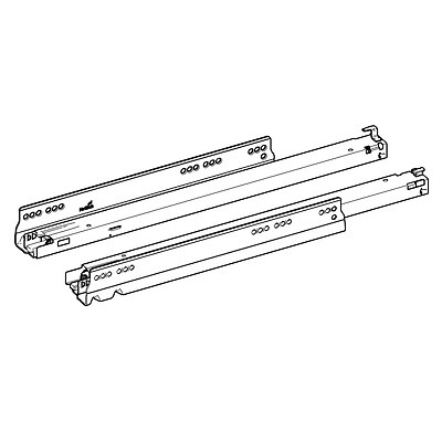 HETTICH - Coulisse à sortie totale Actro YOU XL (70 kg) avec Silent System, compatible avec Push to open Silent, 600 mm, à gauche et à droite - HETTICH - 93182188 - large