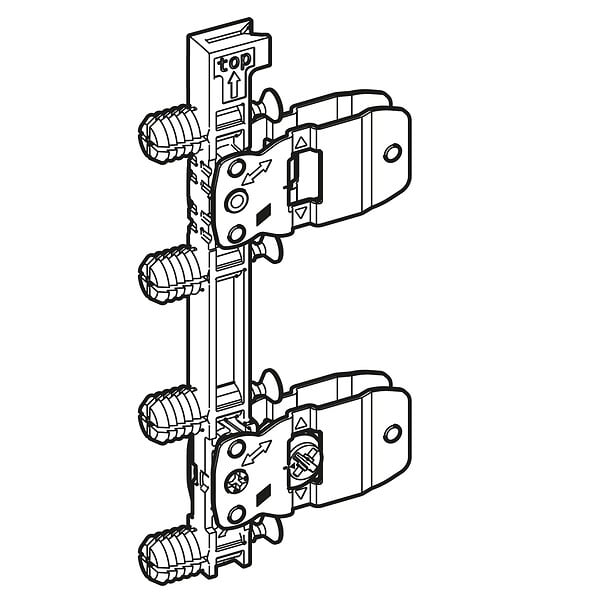 HETTICH - Connecteur de façade de tiroir AvanTech YOU pour profil latéral de tiroir, hauteur 187 / 251 mm, à enfoncer - HETTICH - 9255839 - large