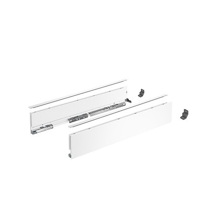 HETTICH - Profilé latéral de tiroir AvanTech YOU, H101mm x L400mm, blanc, gauche et droite - HETTICH - 9353386 - large
