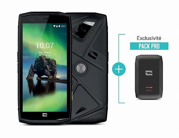 CROSSCALL - Pack Smartphone Action-X5 + Batterie externe 6000 mAh - CROSSCALL - 1401049901675 - large