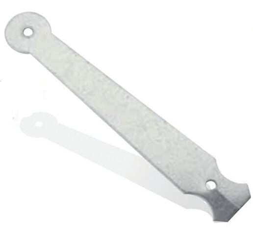 MERMIER - Patte scellement L.160mm BOURG MERMIER - zingué blanc - M-633163 - large