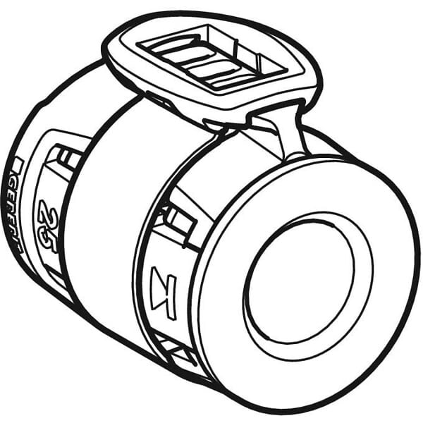 GEBERIT - Bouchon de terminaison de tube FlowFit - DN 12 - Ø 16 mm -  - 620.740.00.1 - large