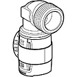 GEBERIT - Coude raccord 90° FlowFit avec filetage mâle - DN. 12 / 15 - Ø 16 mm x Rp. 1/2'' -  - 620.510.00.1 - vignette
