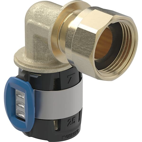 GEBERIT - Coude raccord 90° FlowFit avec écrou de serrage - DN 12 / 15 - Ø 16 mm x G 1/2'' -  - 620.686.00.1 - large
