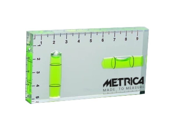 METRICA - Mini niveau transparent 100x50mm - METRICA - 33036 - large