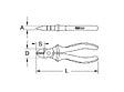 KS TOOLS - Pince coupante diagonale isolée à poignée bi-composant, L.160 mm - KSTOOL - 117.1119F - vignette