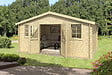 LASITAMAJA - Abri de jardin bois UDO 380 - Bois brut - L.480xP.380cm - vignette