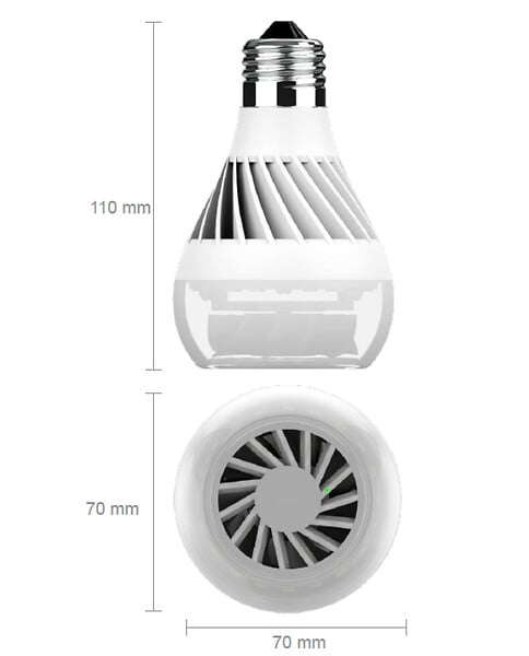 LOD AIR - Ampoule revolution'air 8w e27 - large