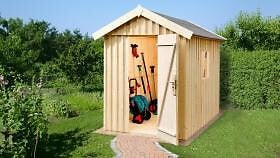 WEKA - Abri de jardin en bois Suédois 348 T1 - L.162xP.168cm - large