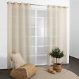 MODE DE VIE - Voilage Louis effet lin - Polyester - Ecru - 130g/m2 - 140x240cm - vignette