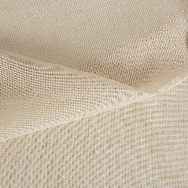 MODE DE VIE - Voilage Louis effet lin - Polyester - Ecru - 130g/m2 - 140x240cm - large
