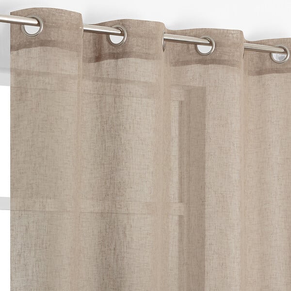 MODE DE VIE - Voilage Louis effet lin - Polyester - Naturel - 140x240cm - large