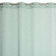 MODE DE VIE - Voilage Louis effet lin - Polyester - Sauge - 130g/m2 - 140x240cm - vignette