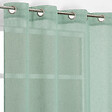 MODE DE VIE - Voilage Louis effet lin - Polyester - Sauge - 130g/m2 - 140x240cm - vignette