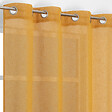 MODE DE VIE - Voilage Louis effet lin - Polyester - Ocre - 130g/m2 - 140x240cm - vignette
