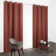 MODE DE VIE - Rideaux occultants Noa - Polyester - Terracotta - 190g/m2 - 140x240cm - vignette