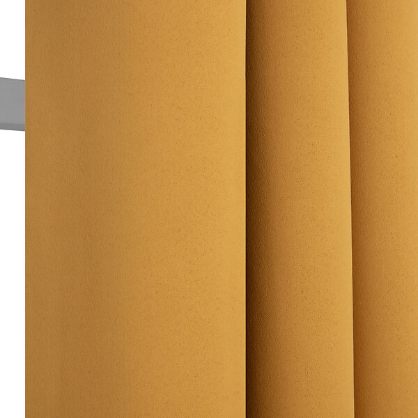 MODE DE VIE - Rideaux occultants Noa - Polyester - Ocre - 190g/m2 - 140x240cm - large