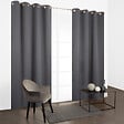 MODE DE VIE - Rideaux occultants Noa - Polyester - Anthracite - 190g/m2 - 140x240cm - vignette