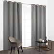 MODE DE VIE - Rideaux occultants Noa - Polyester - Gris clair - 190g/m2 - 140x240cm - vignette