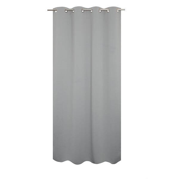MODE DE VIE - Rideaux occultants Noa - Polyester - Gris clair - 190g/m2 - 140x240cm - large