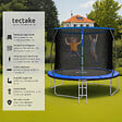 TECTAKE - Trampoline JUMPY avec filet de sécurité noir/bleu - vignette