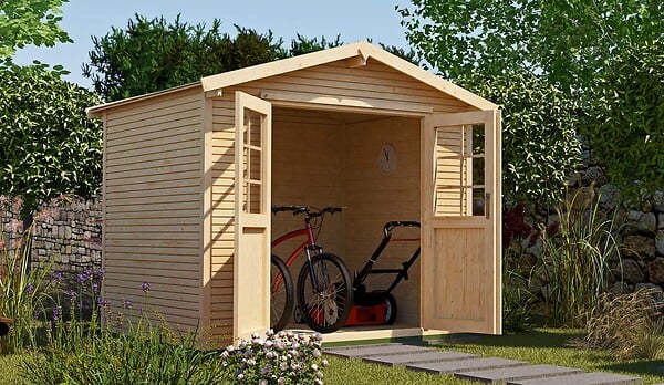 WEKA - Abri bois Design profilé Wekaline 218 T2_surface 6,17 M² - large