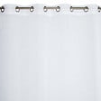 MODE DE VIE - Voilage Leo effet coton - Polyester - Blanc - 70g/m2 - 140x240cm - vignette