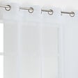 MODE DE VIE - Voilage Leo effet coton - Polyester - Blanc - 70g/m2 - 140x240cm - vignette
