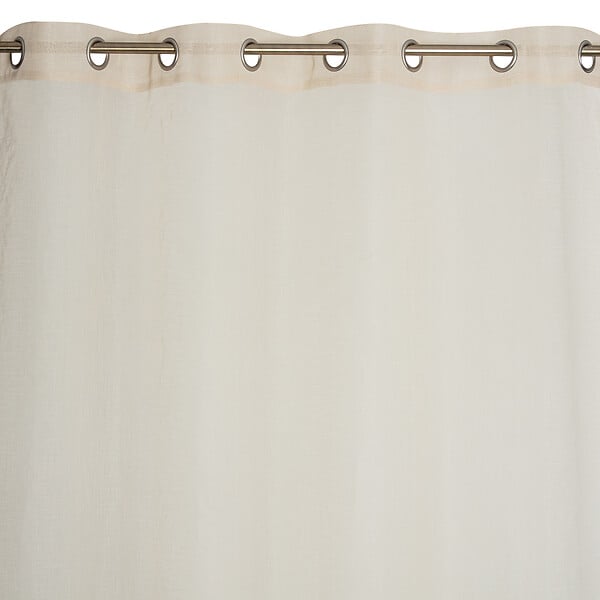 MODE DE VIE - Voilage Leo effet coton - Polyester - Naturel - 140x240cm - large