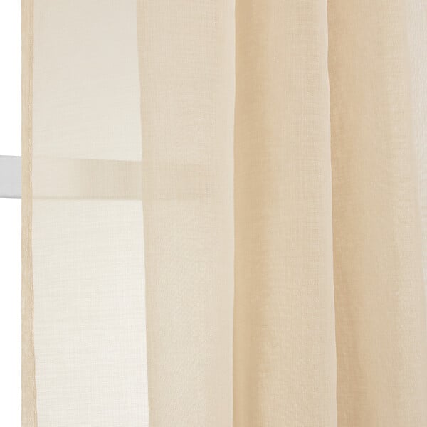 MODE DE VIE - Voilage Leo effet coton - Polyester - Naturel - 140x240cm - large