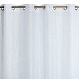 MODE DE VIE - Voilage Lucas en lurex et polyester - Blanc - 140x240cm - vignette