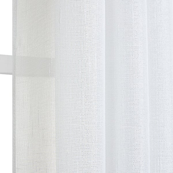 MODE DE VIE - Voilage Lucas en lurex et polyester - Blanc - 140x240cm - large