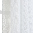 MODE DE VIE - Voilage Lucas en lurex et polyester - Blanc - 140x240cm - vignette