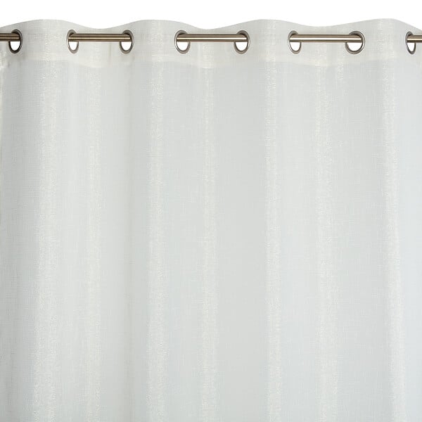 MODE DE VIE - Voilage Lucas lurex et polyester - Ecru - 140x240cm - large