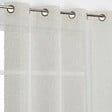 MODE DE VIE - Voilage Lucas lurex et polyester - Ecru - 140x240cm - vignette